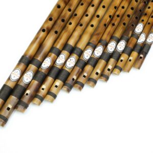 Guru Whistle Bamboo Flutes Professional Set